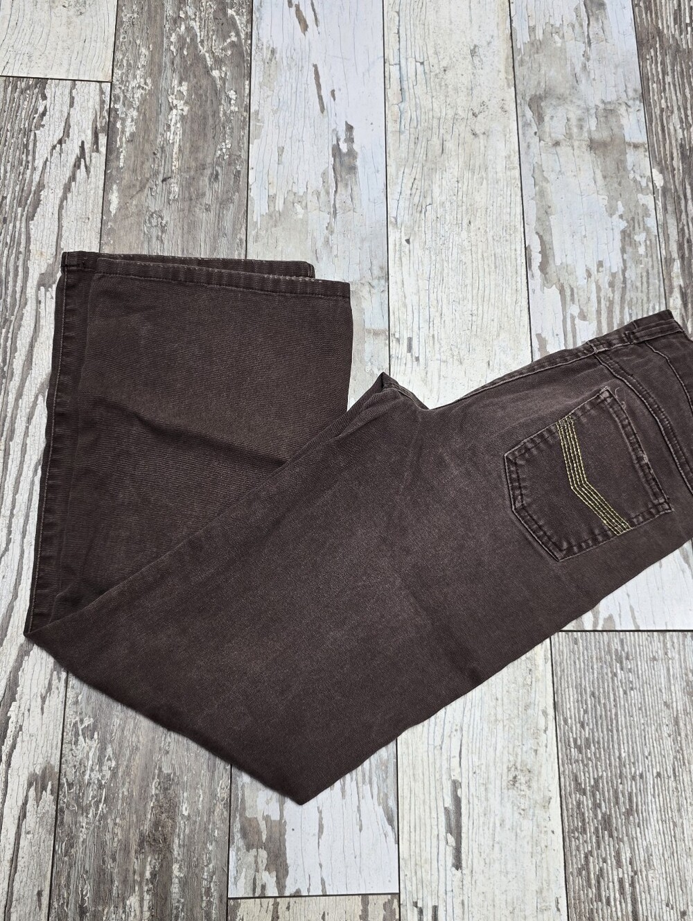 Plugg Women's Brown Pants Size 14 (26) Y2K Streetwear